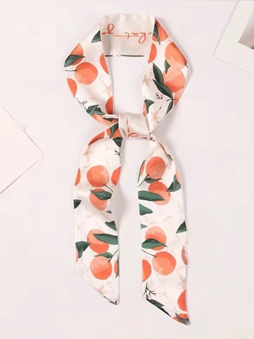 Set of 4 Fruit Twilly Scarf Bundle Cottagecore Strawberry Orange Twillies NWT - Picture 3 of 7
